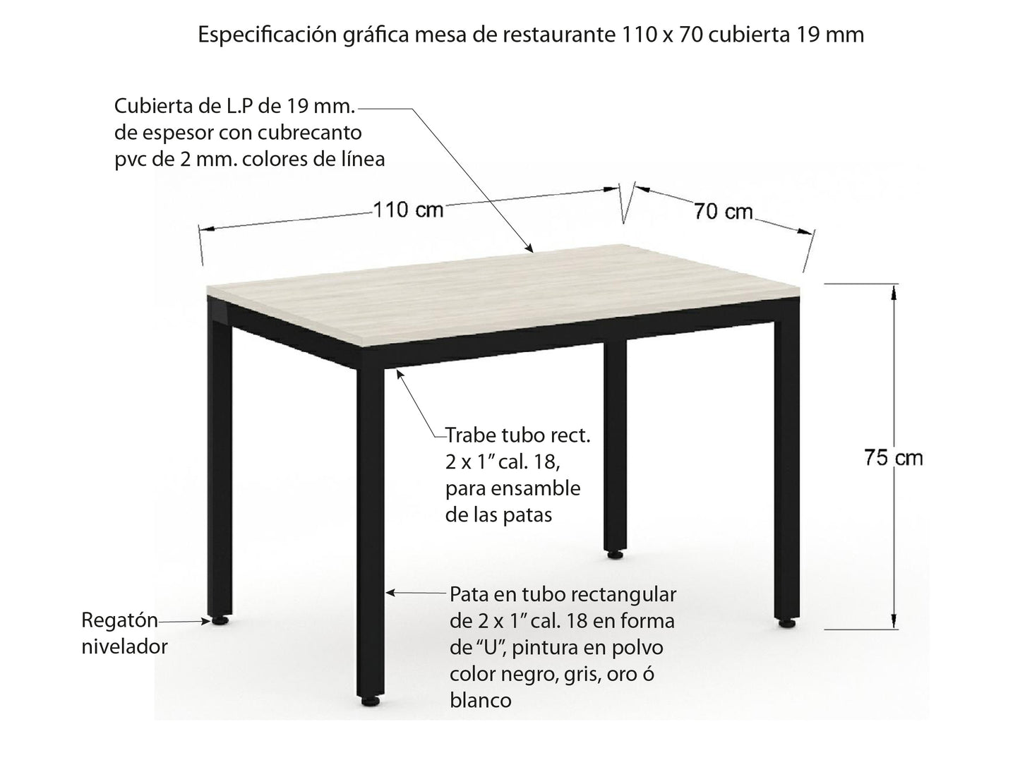 Mesa de Restaurante M15-15