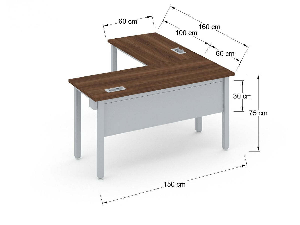Escritorio Individual con lateral MLEU15