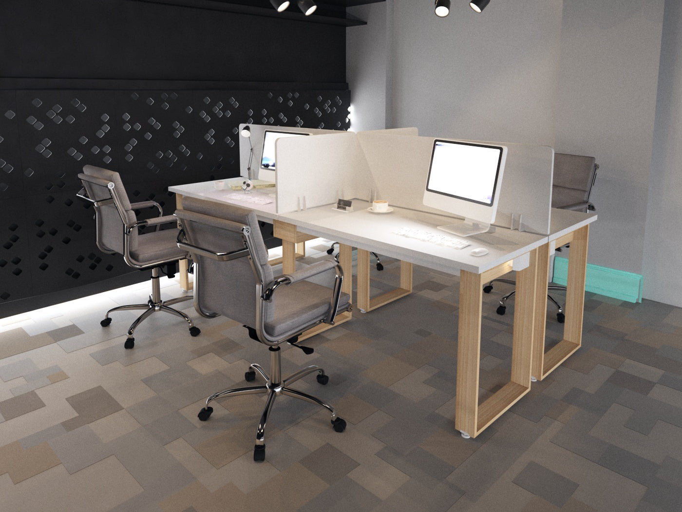 Modulo en Espejo 2 lugares de 180cm 2TPY18