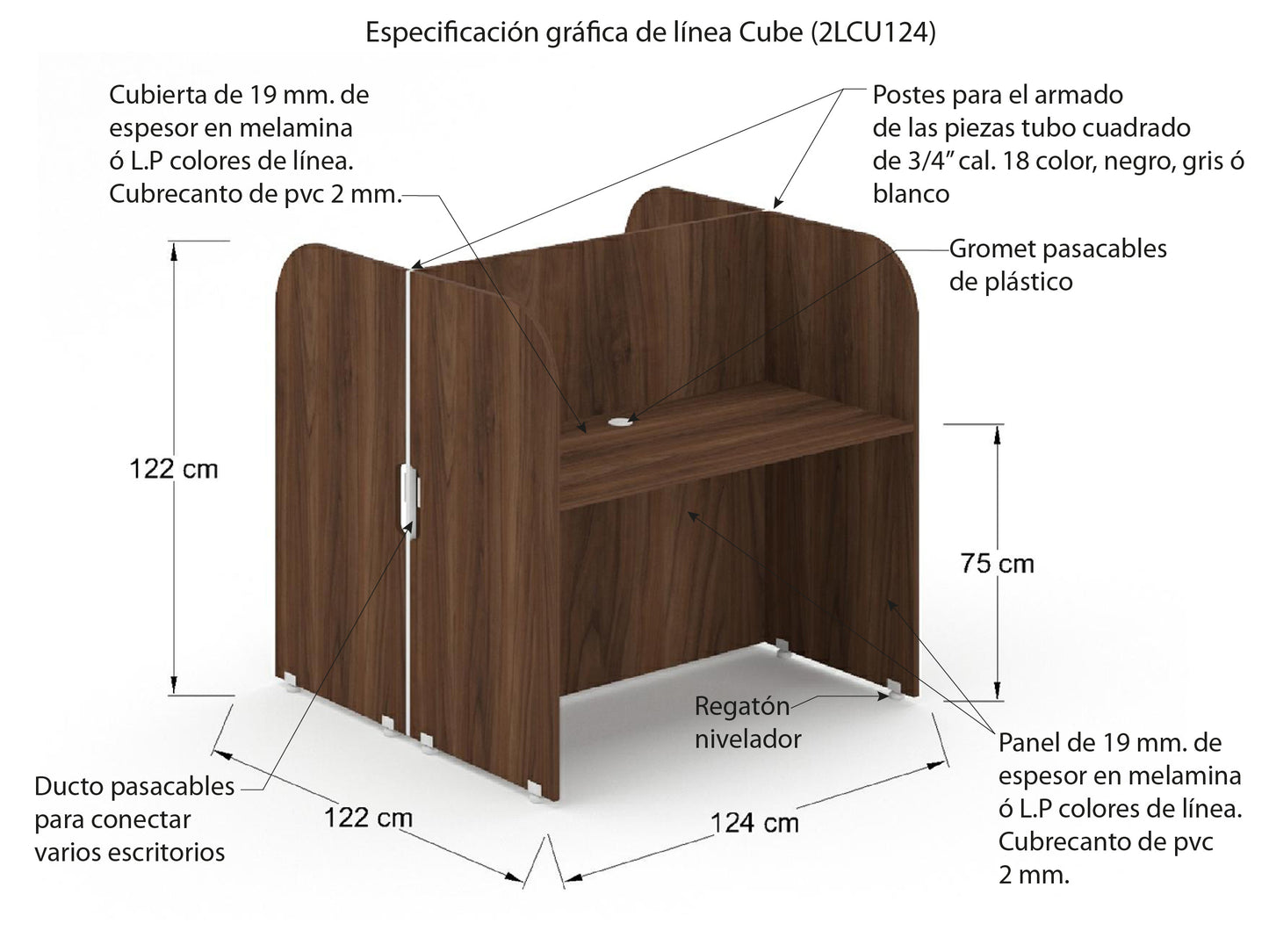 Modulo Sencillo para 2 personas 2LCU124