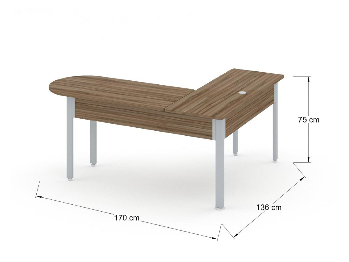 Escritorio con Lateral AFPC17WH