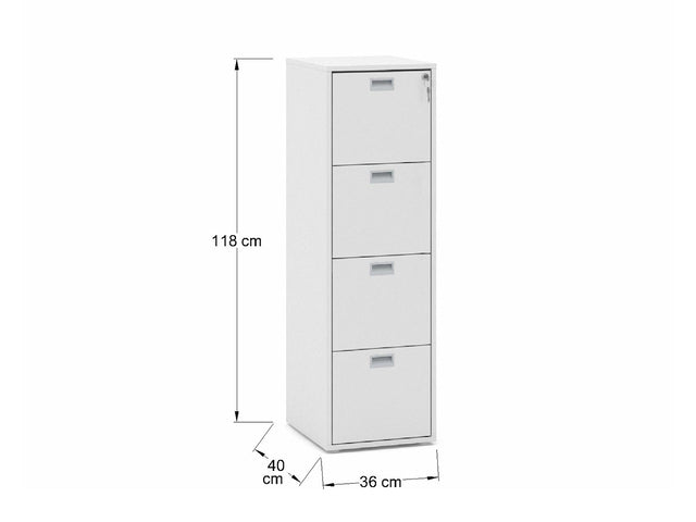 Archivero Vertical metálico AHOM4BL