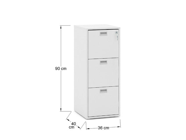 Archivero Vertical metálico AHOM3BL