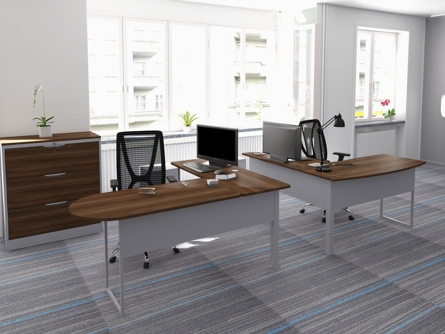 Escritorio con lateral 1X1OFS