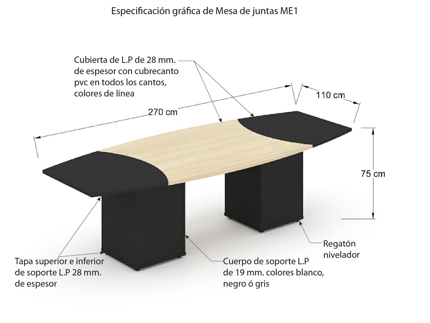 Mesa de juntas ME1