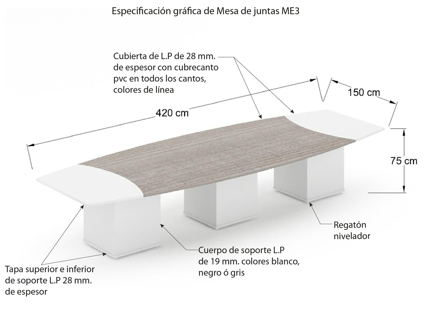 Mesa de juntas ME3