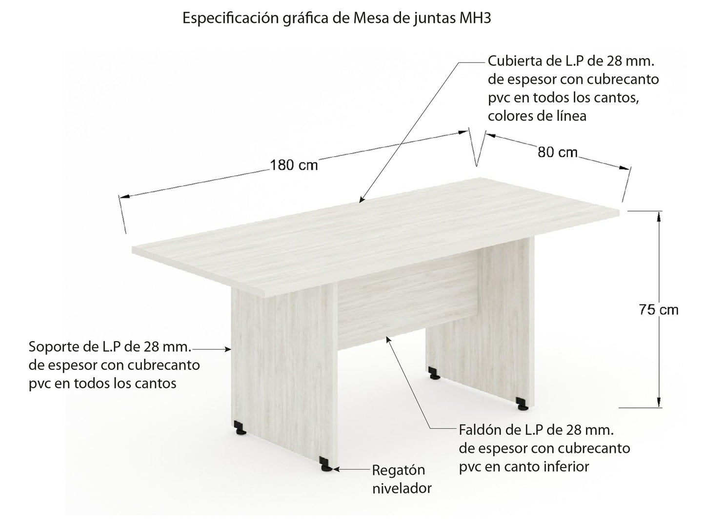 Mesa de juntas MH3