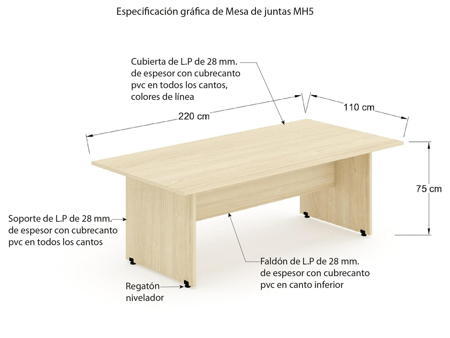 Mesa de juntas MH5