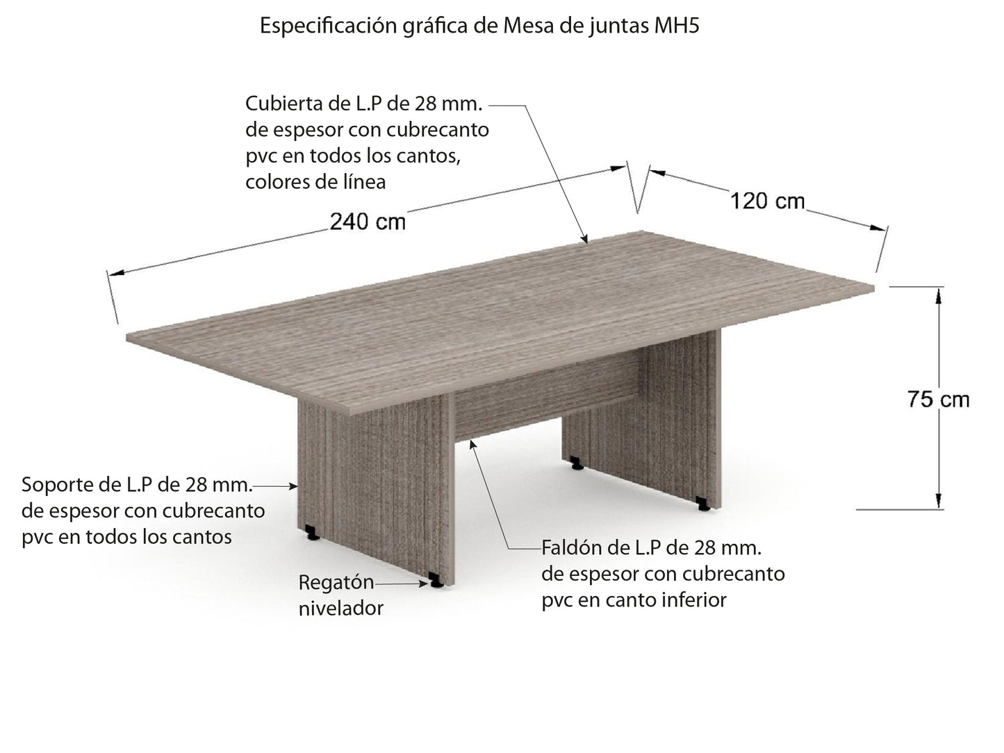 Mesa de juntas MH7