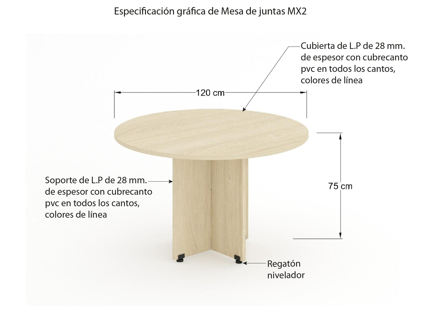 Mesa de juntas MX2