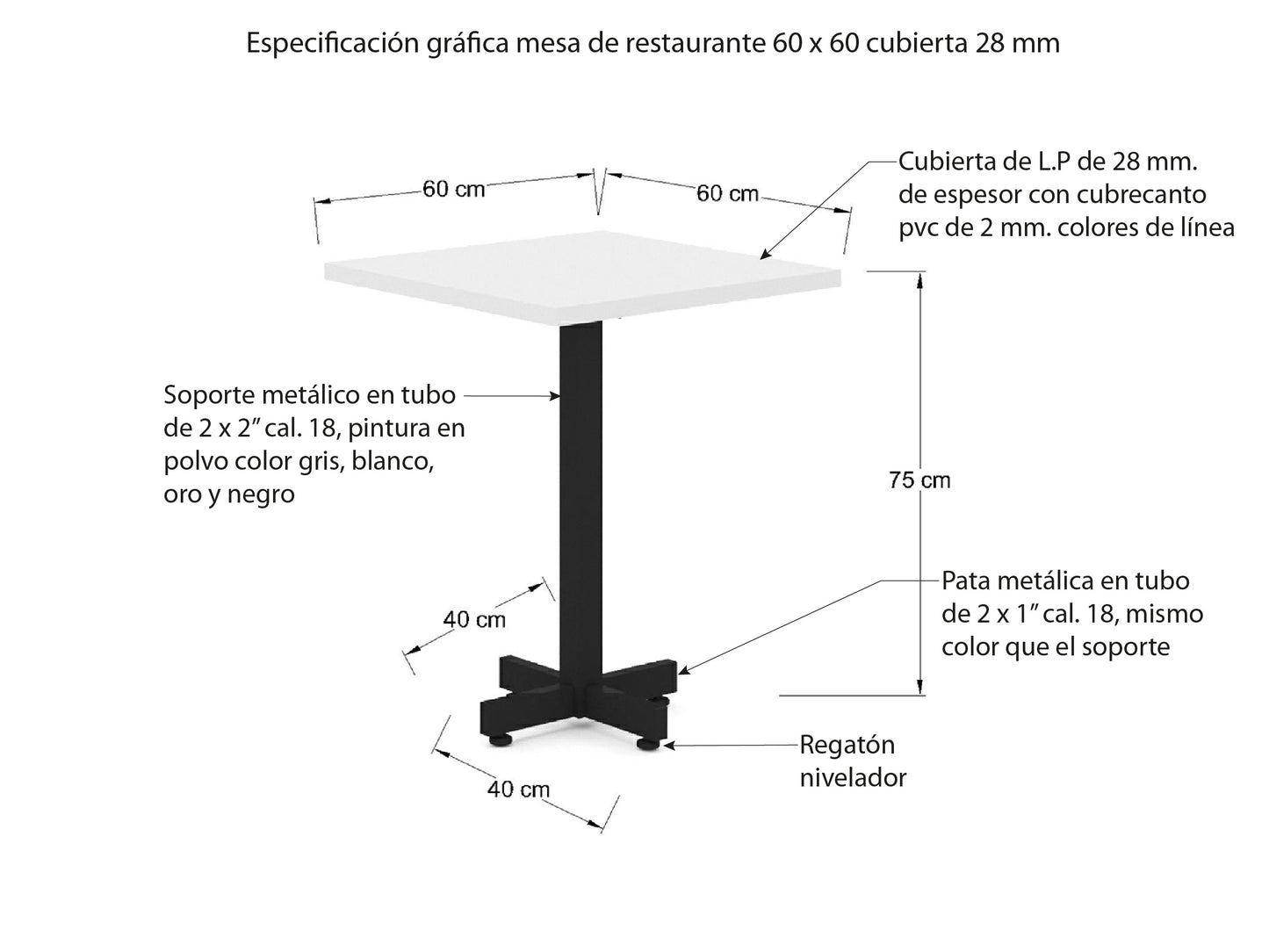Mesa de Restaurante MR14-05