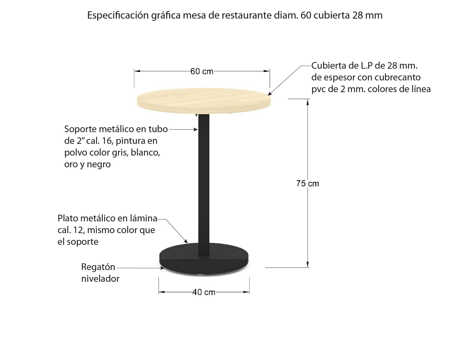 Mesa de Restaurante MR13-04