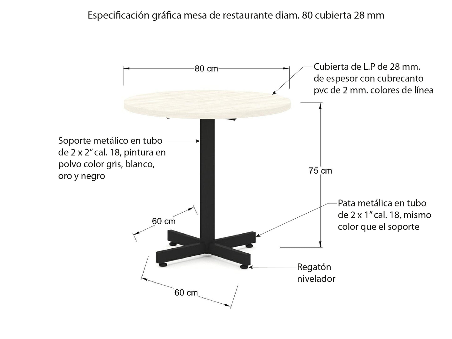 Mesa de Restaurante MR13-06