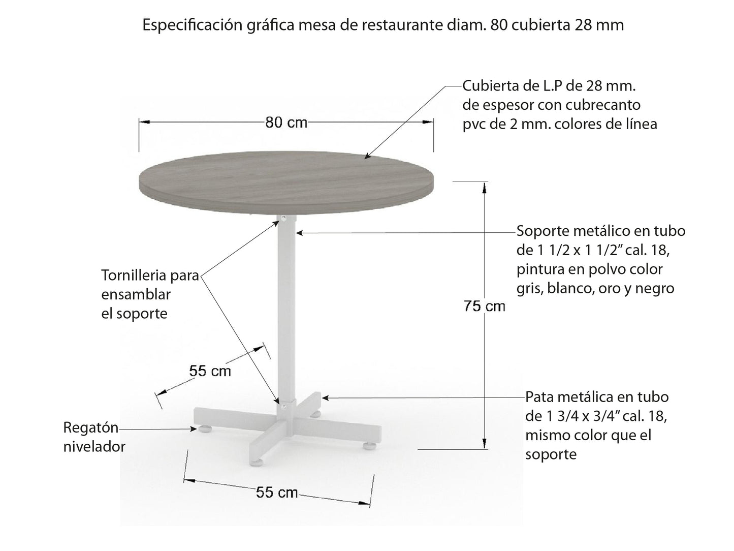 Mesa de Restaurante MR13-10
