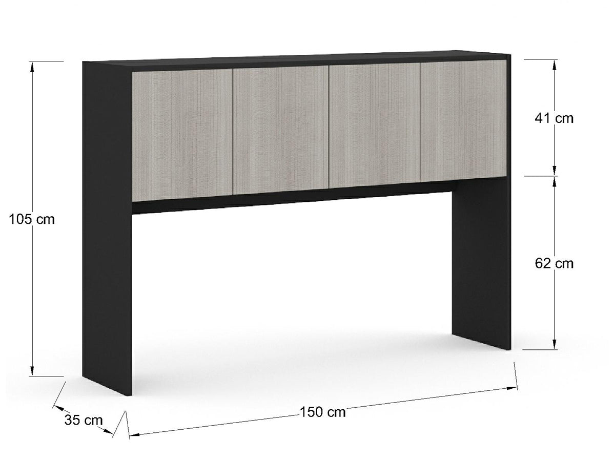 Librero sobre Credenza LBR1535