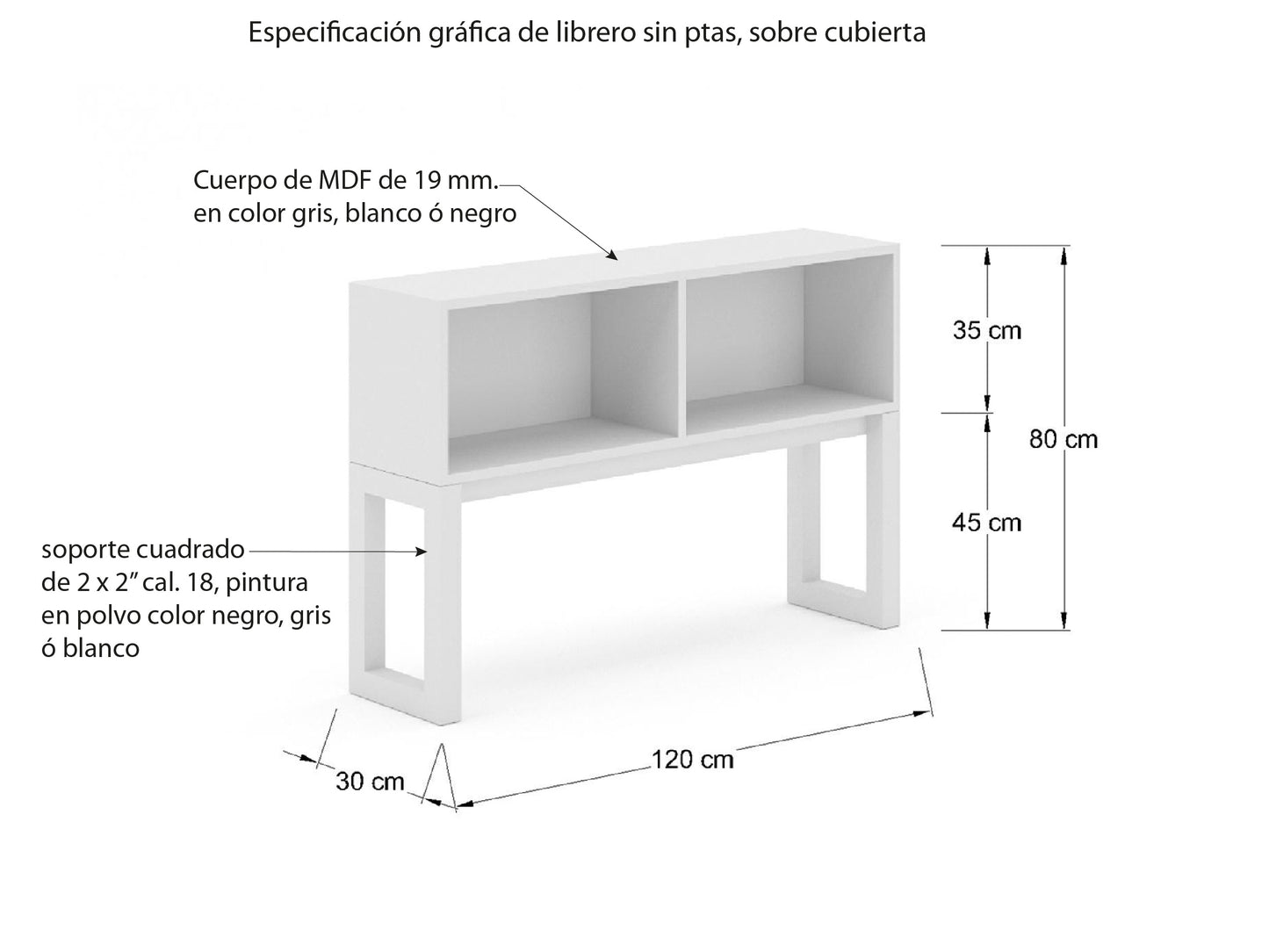 Librero individual MKES123