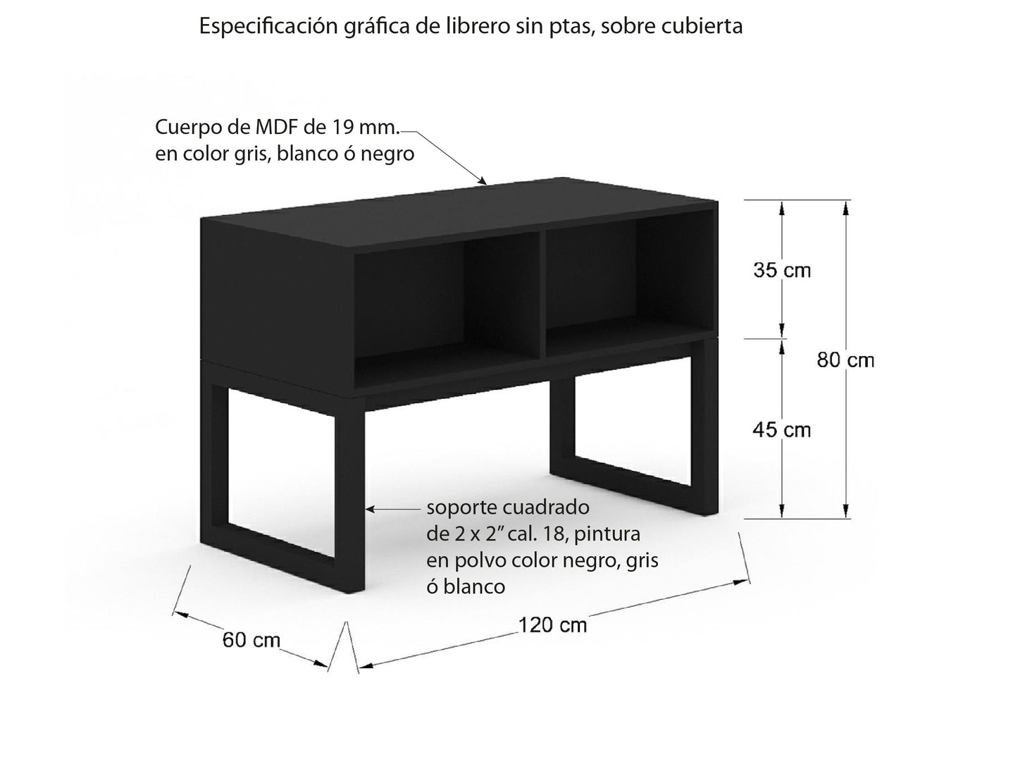 Librero Doble MKES126