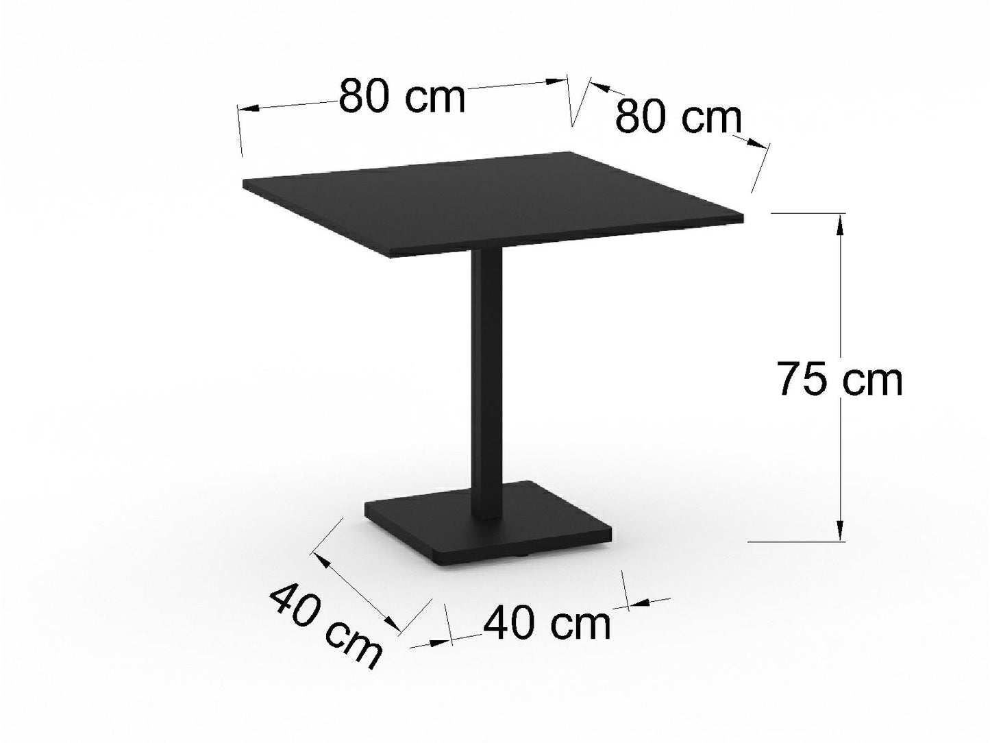 Mesa de Restaurante Metálica M16-01