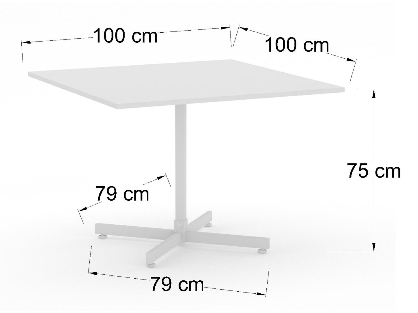 Mesa de Restaurante Metálica M16-04