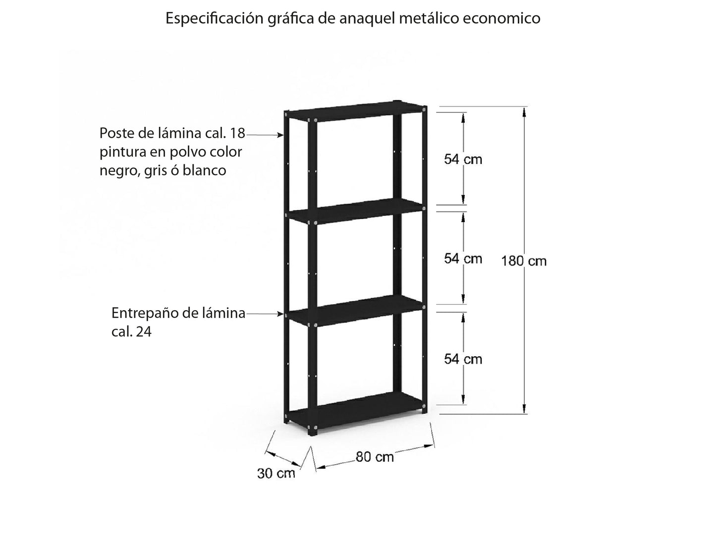 Estante Metálico EEC180