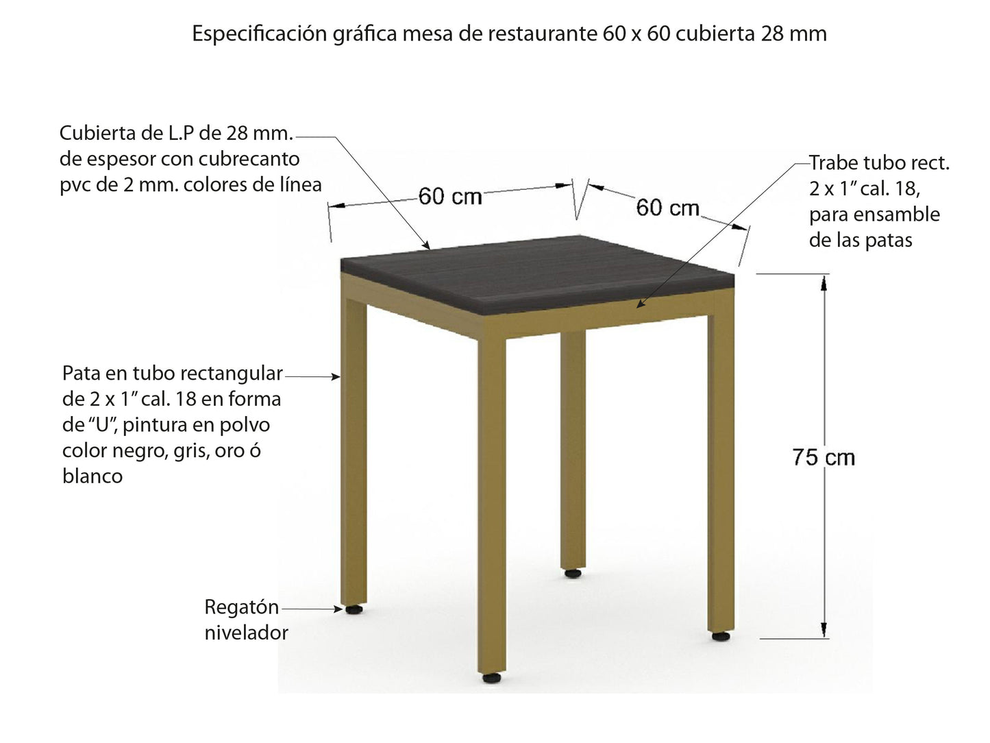 Mesa de Restaurante M15-17