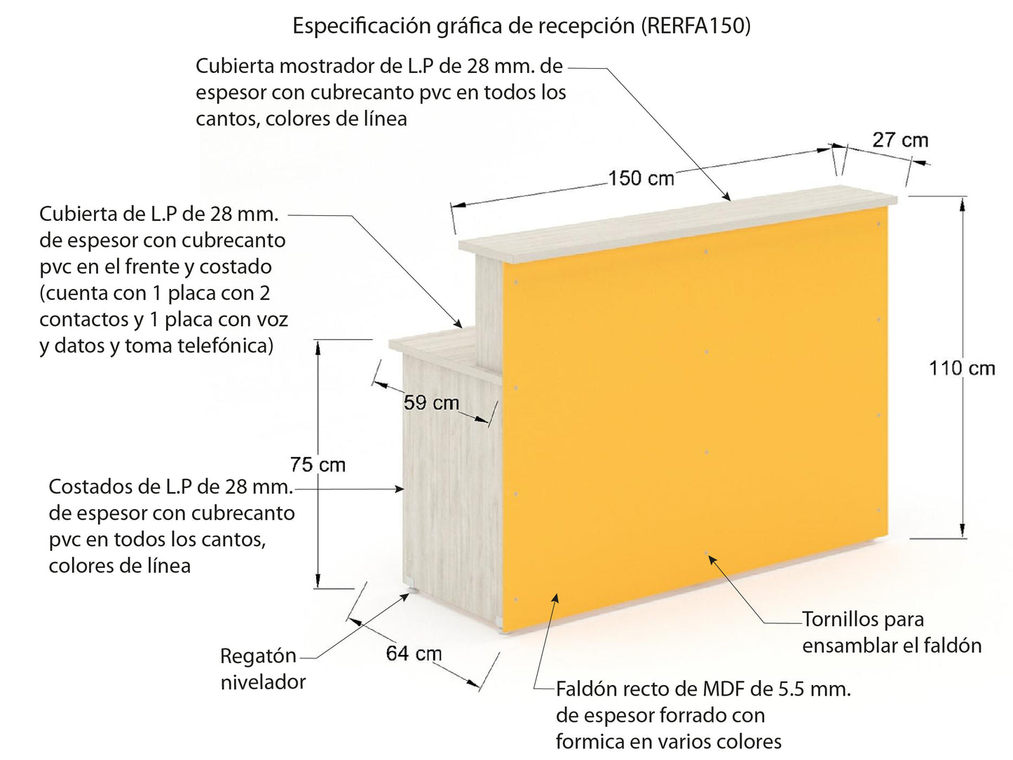 Recepción Recta RERFA150