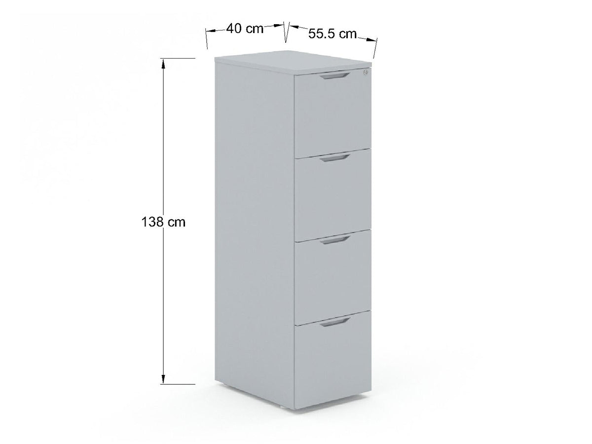 Archivero Vertical de 4 cajones AVMD4