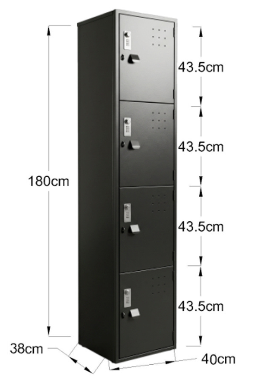 Locker Metálico 3 Puerta LCK4PR (Línea Pro)