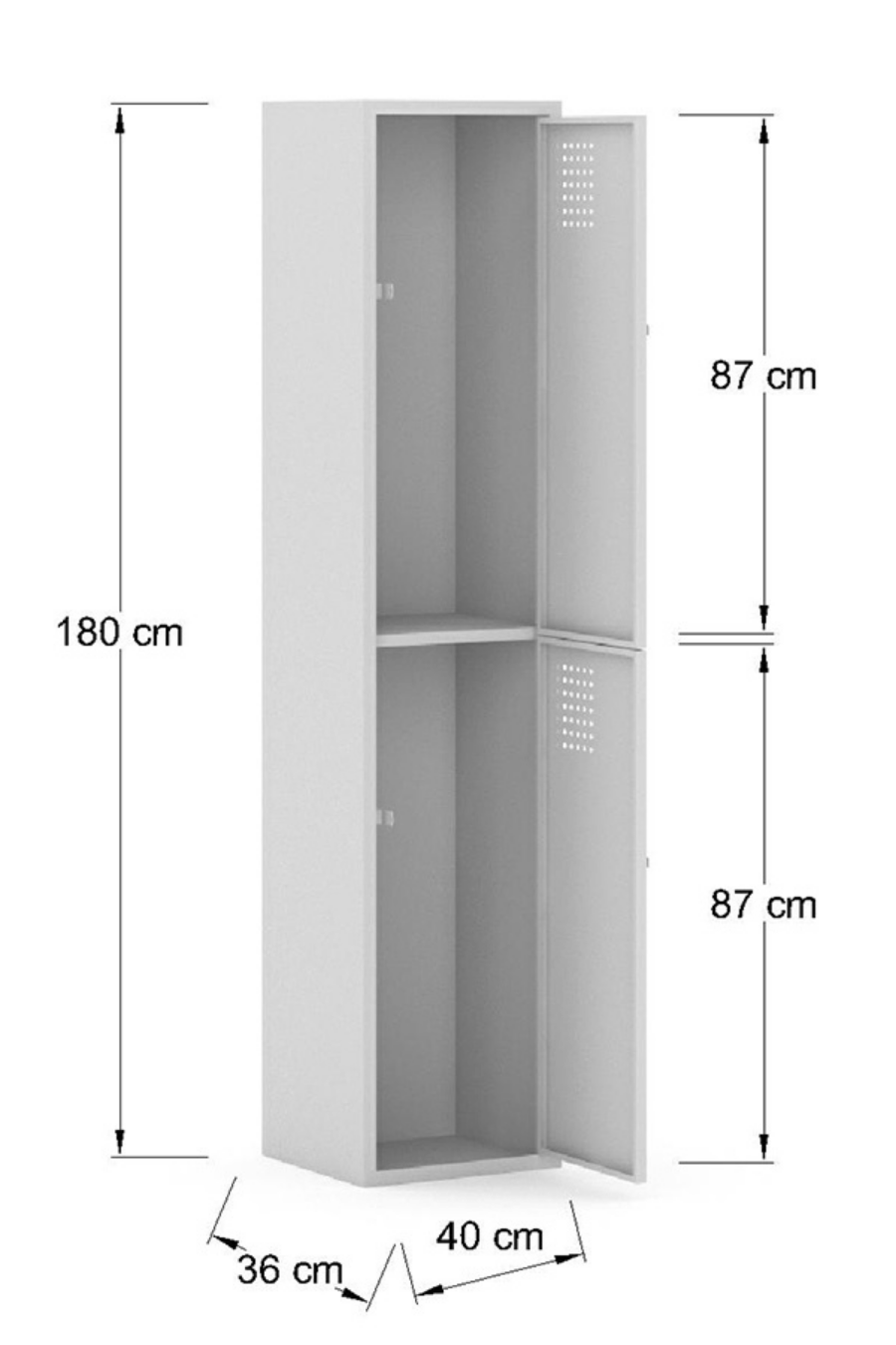 Locker en Metálico LCK2PP-C