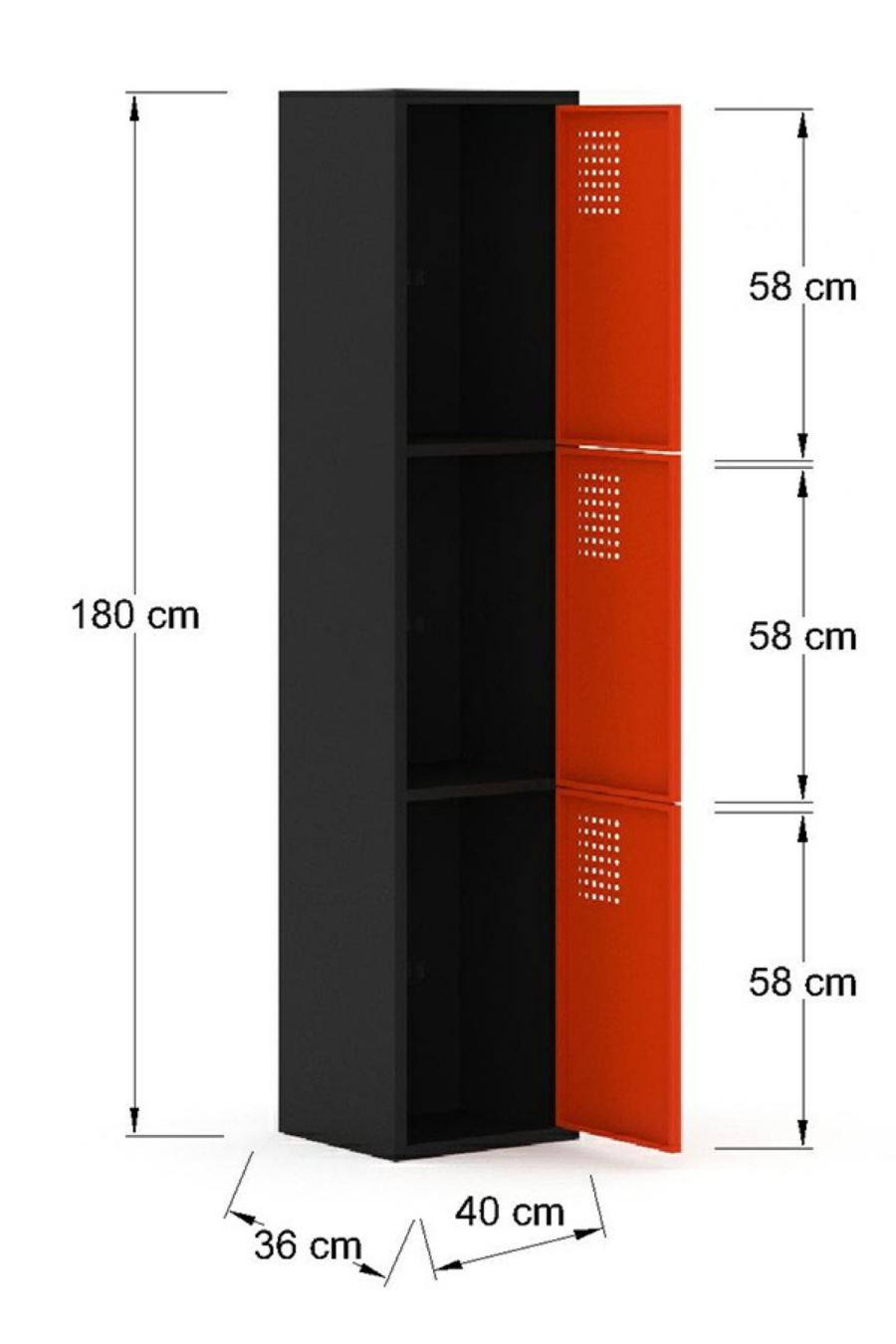 Locker en Metálico LCK3PP-C