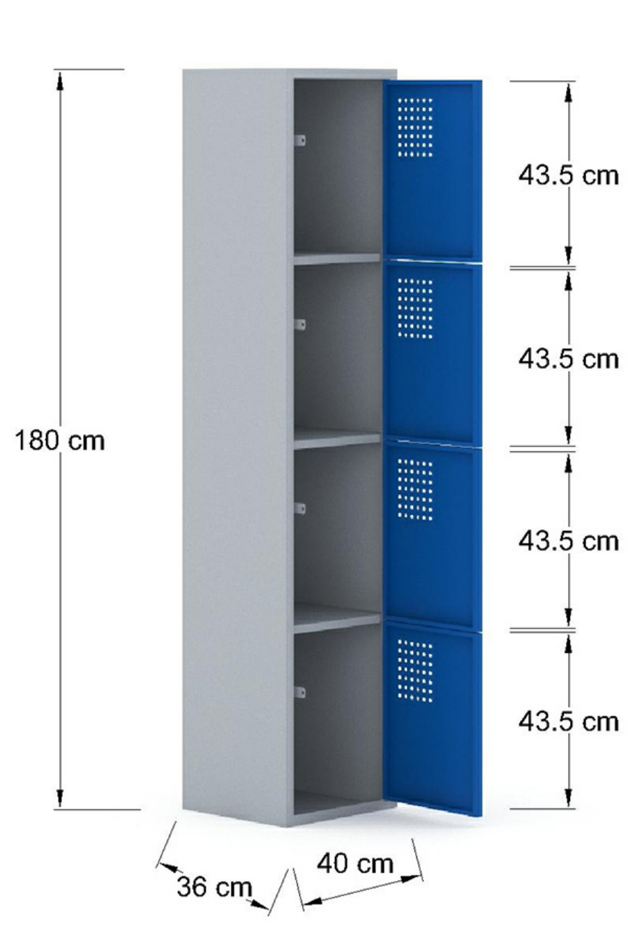 Locker en Metálico LCK4PP-C
