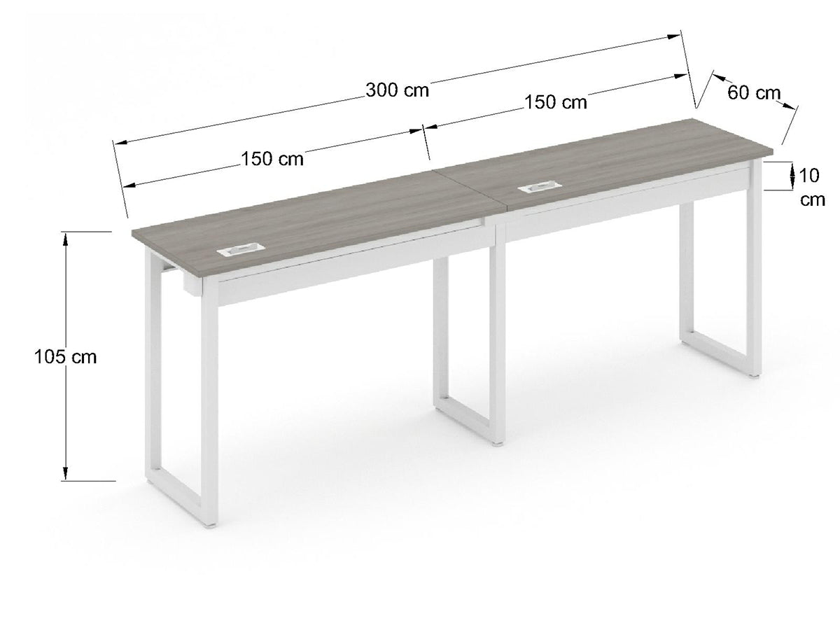 Escritorio doble Alto EAMTR300