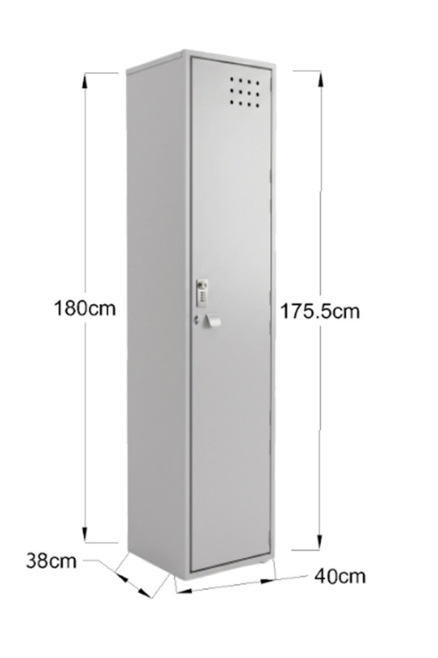 Locker Metálico 1 Puerta LCK1PR  (Línea Pro)
