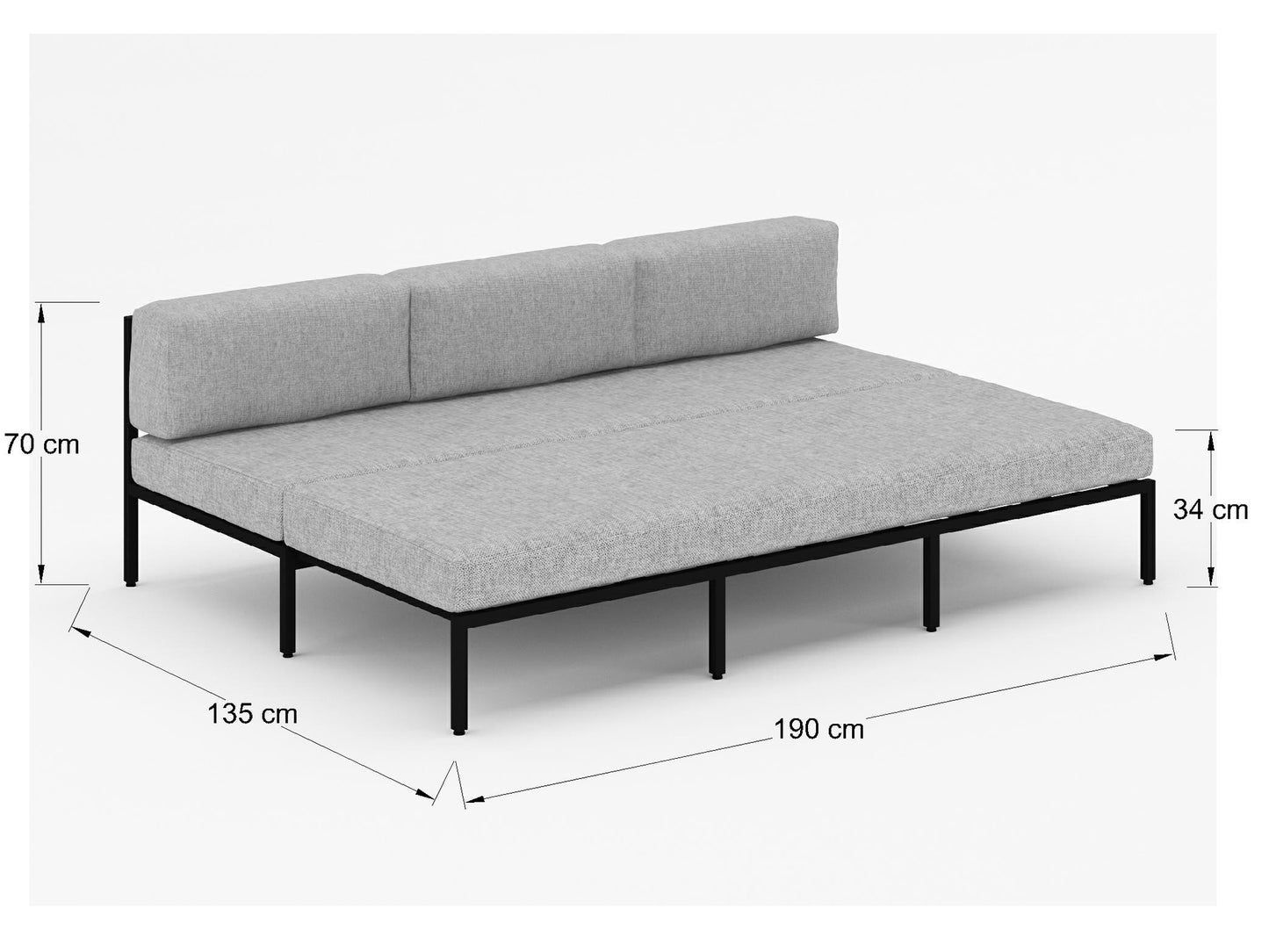 Sofá cama matrimonial Kanan SFCMKAN