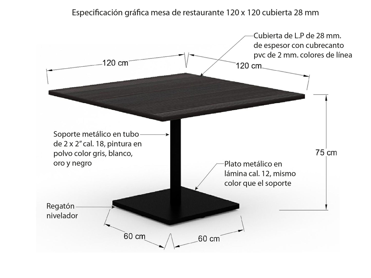 Mesa de Restaurante MR13-15