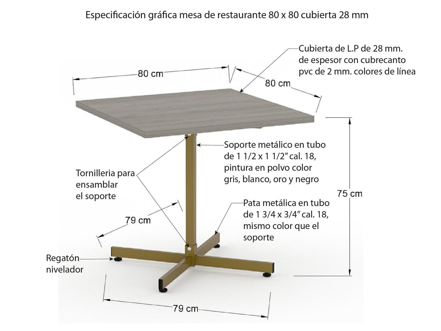 Mesa de Restaurante MR14-09