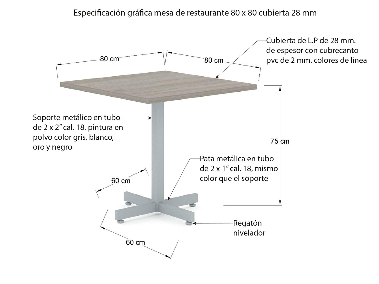 Mesa de Restaurante MR14-01