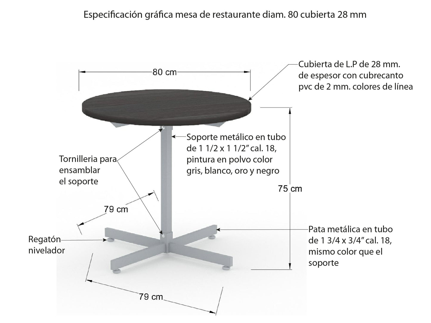 Mesa de Restaurante MR13-14