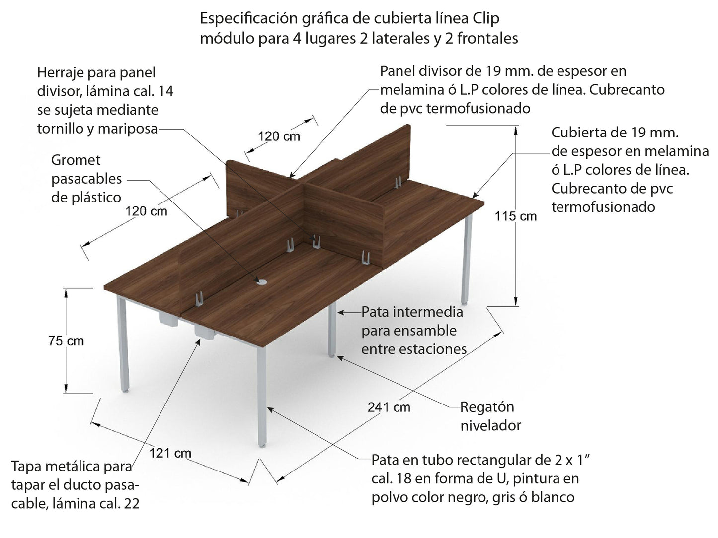 Modulo doble línea Clip CNMA 1.1119